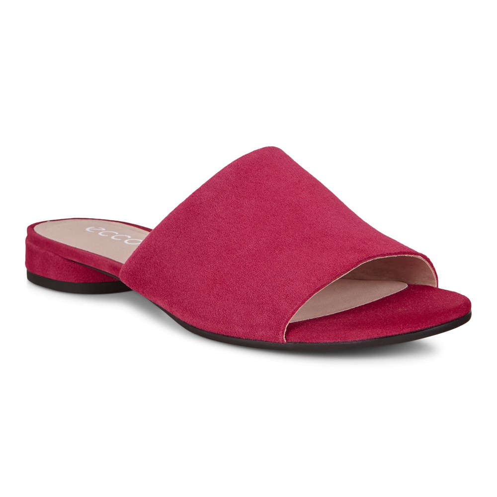 Womens Slides - ECCO Flat Sandals Ii - Red - 2190NTJFA